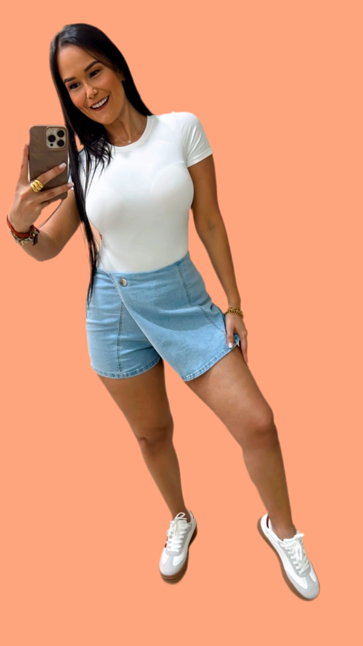 Skort Mezclilla Claro