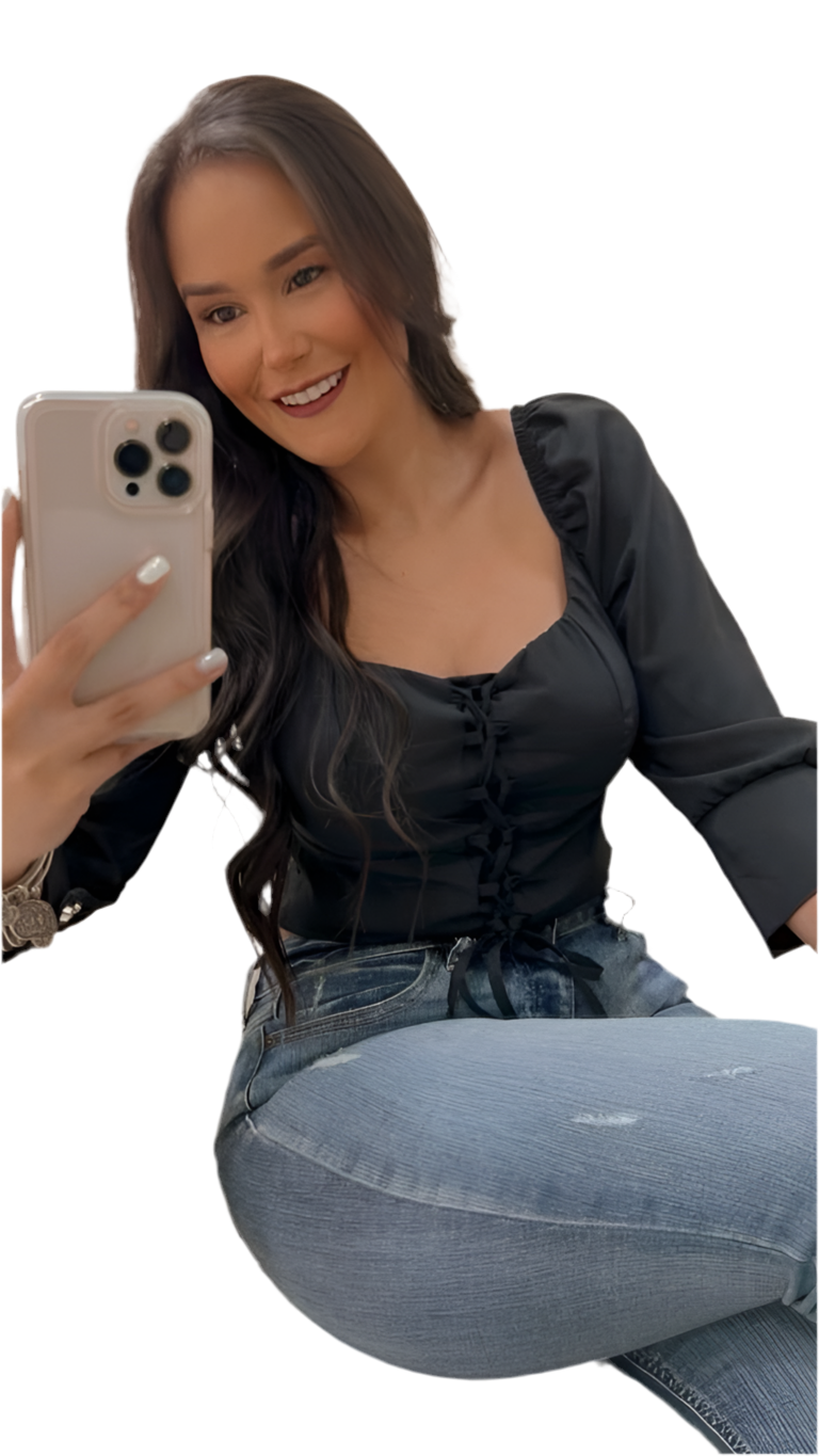 Blusa Manga 3/4 Cordon Frente