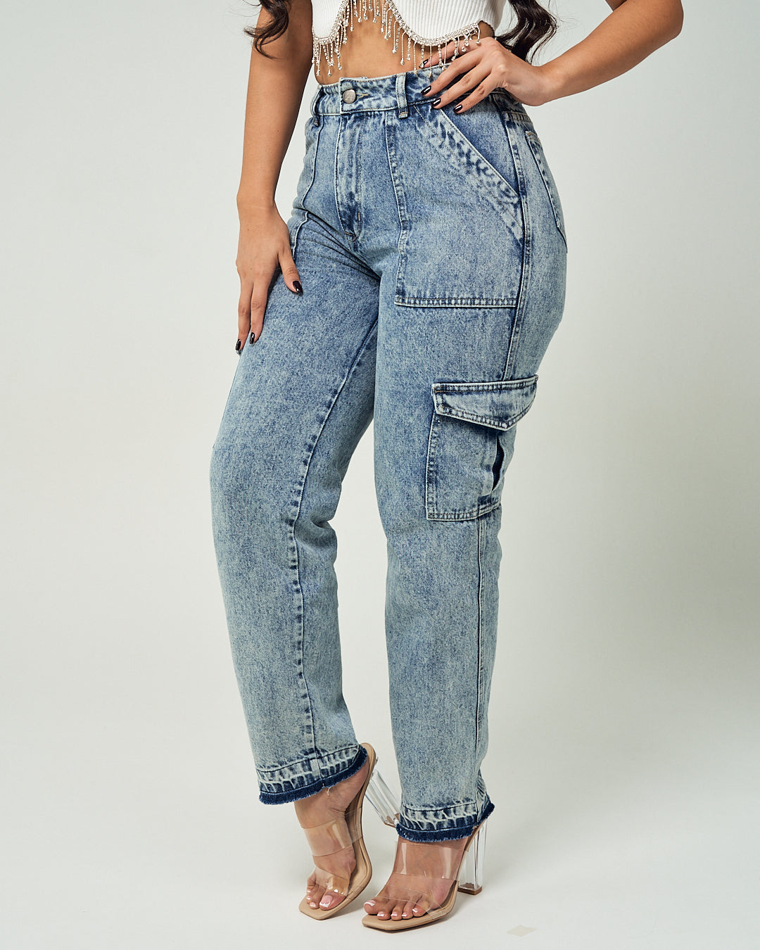 Pantalon Mezclilla Cargo