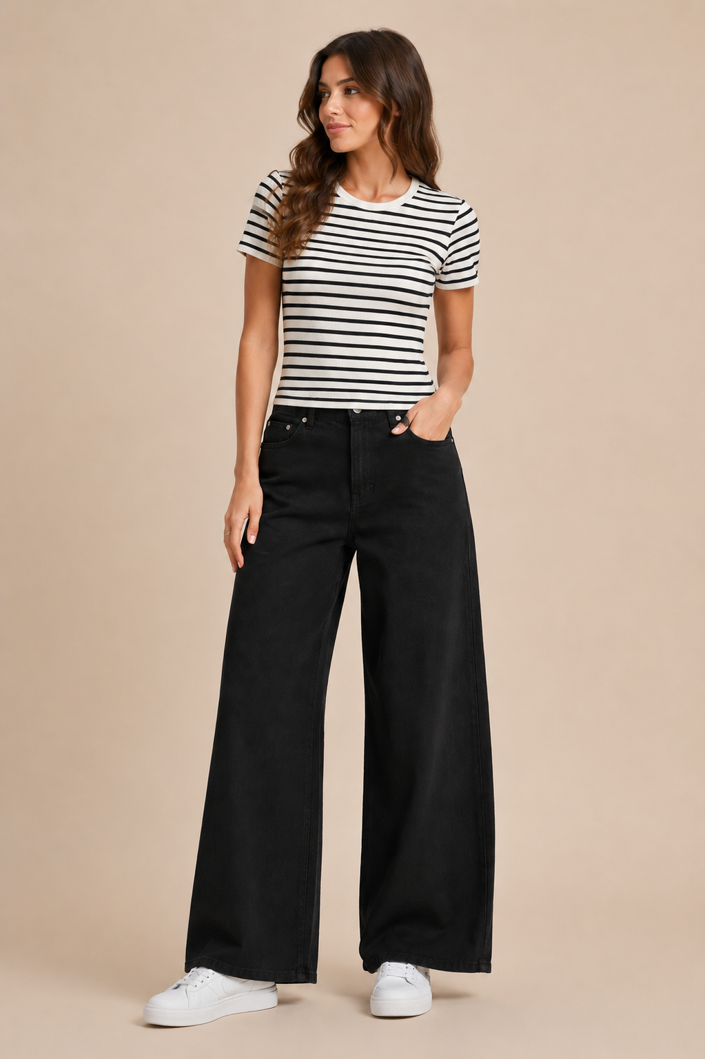 Blusa Blanca Rayas