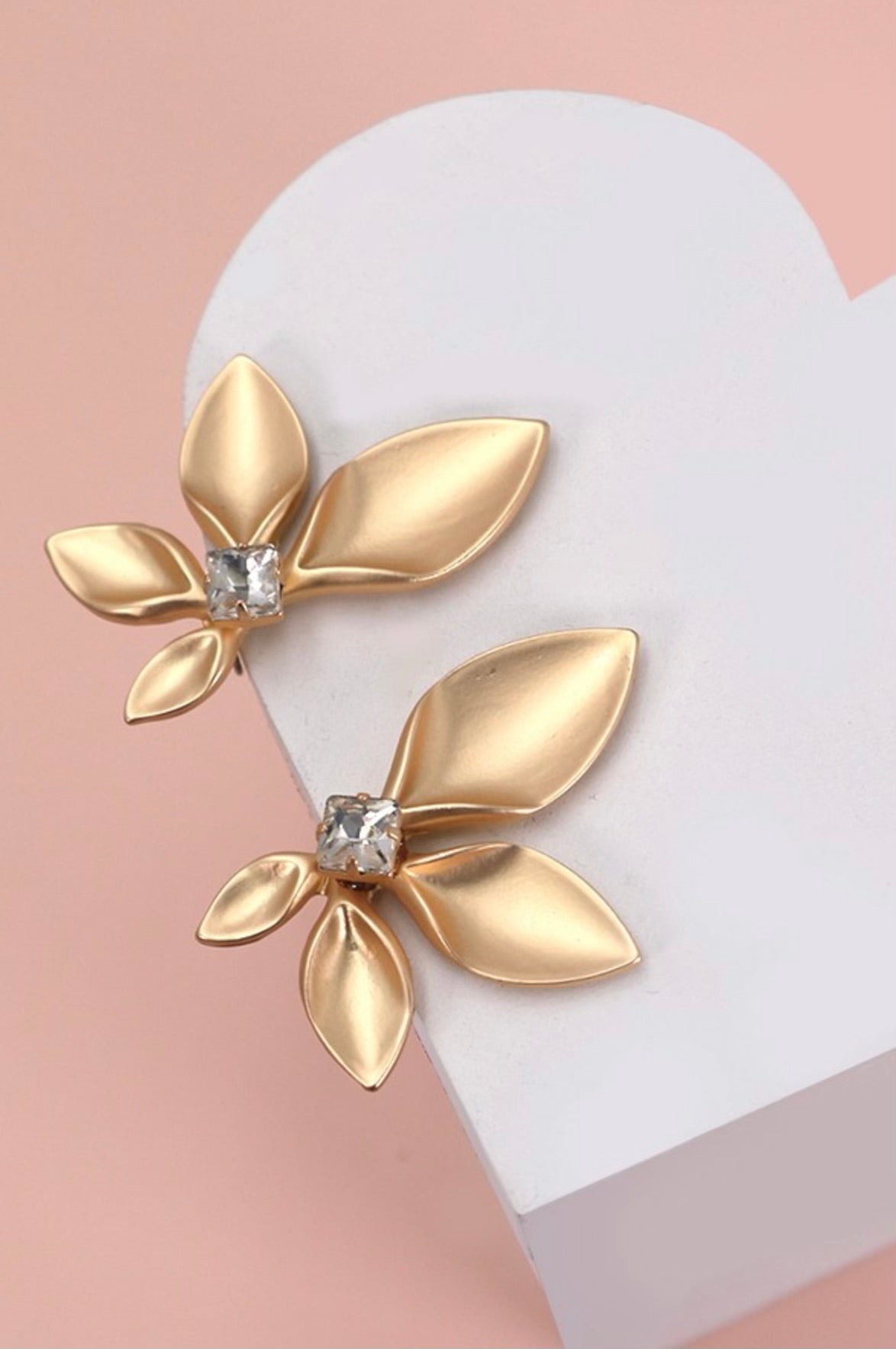 Aretes Dorados Pétalos