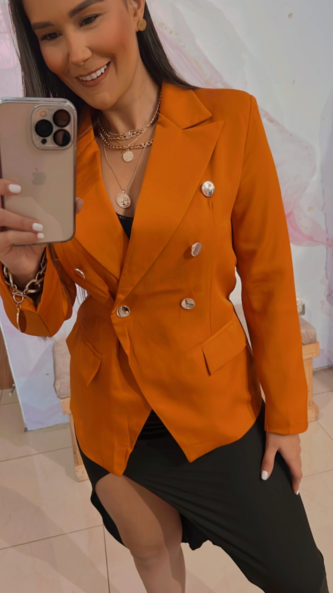 Blazer Botones Dorados
