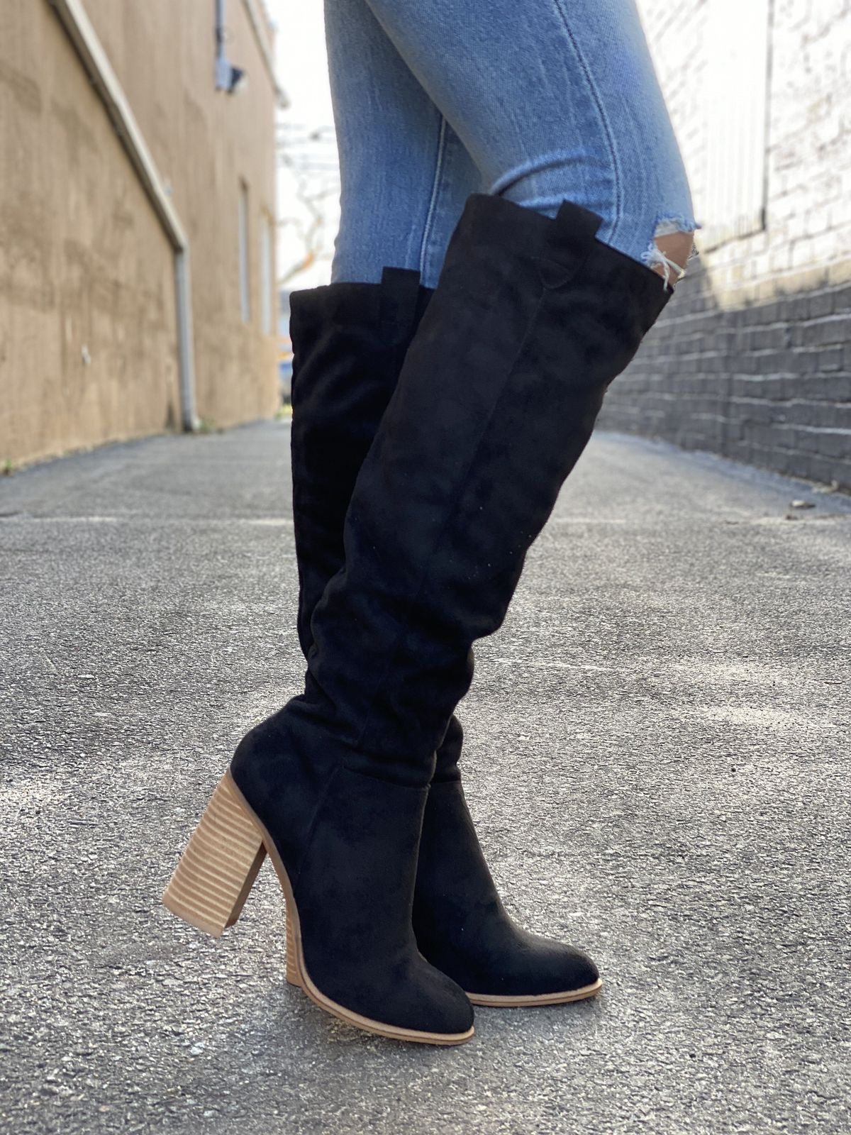 Botas Negras Altas