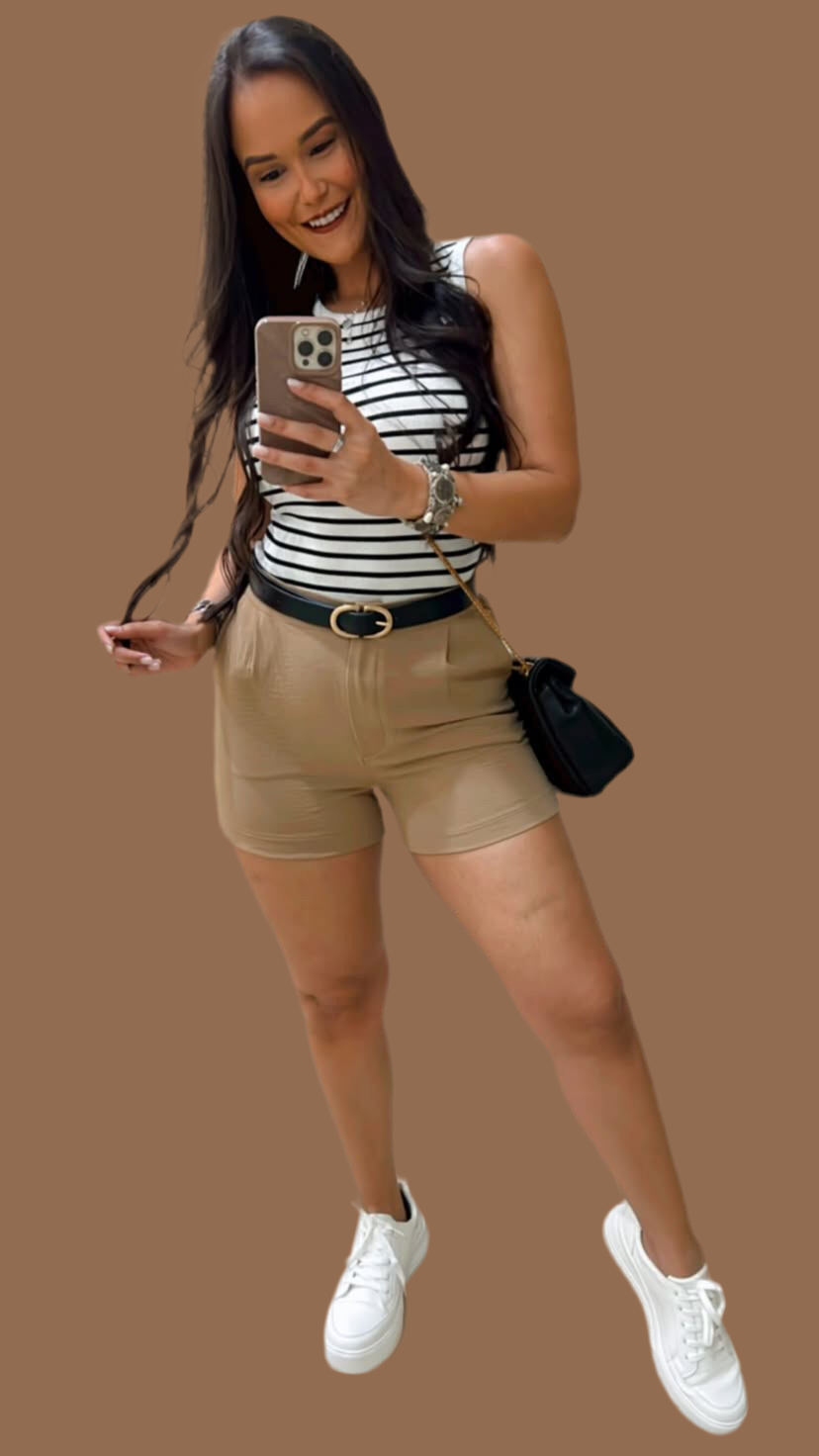 Blusa Blanca Rayas Negras