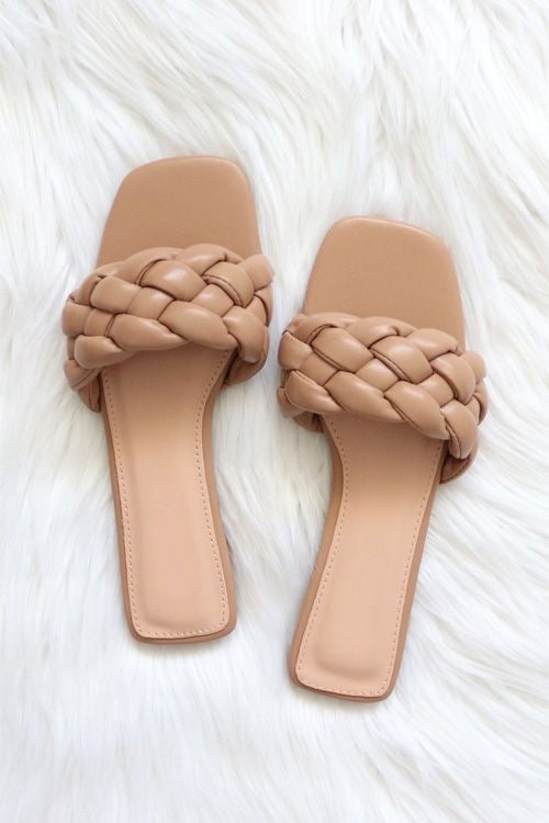 Sandalia Beige Trenza