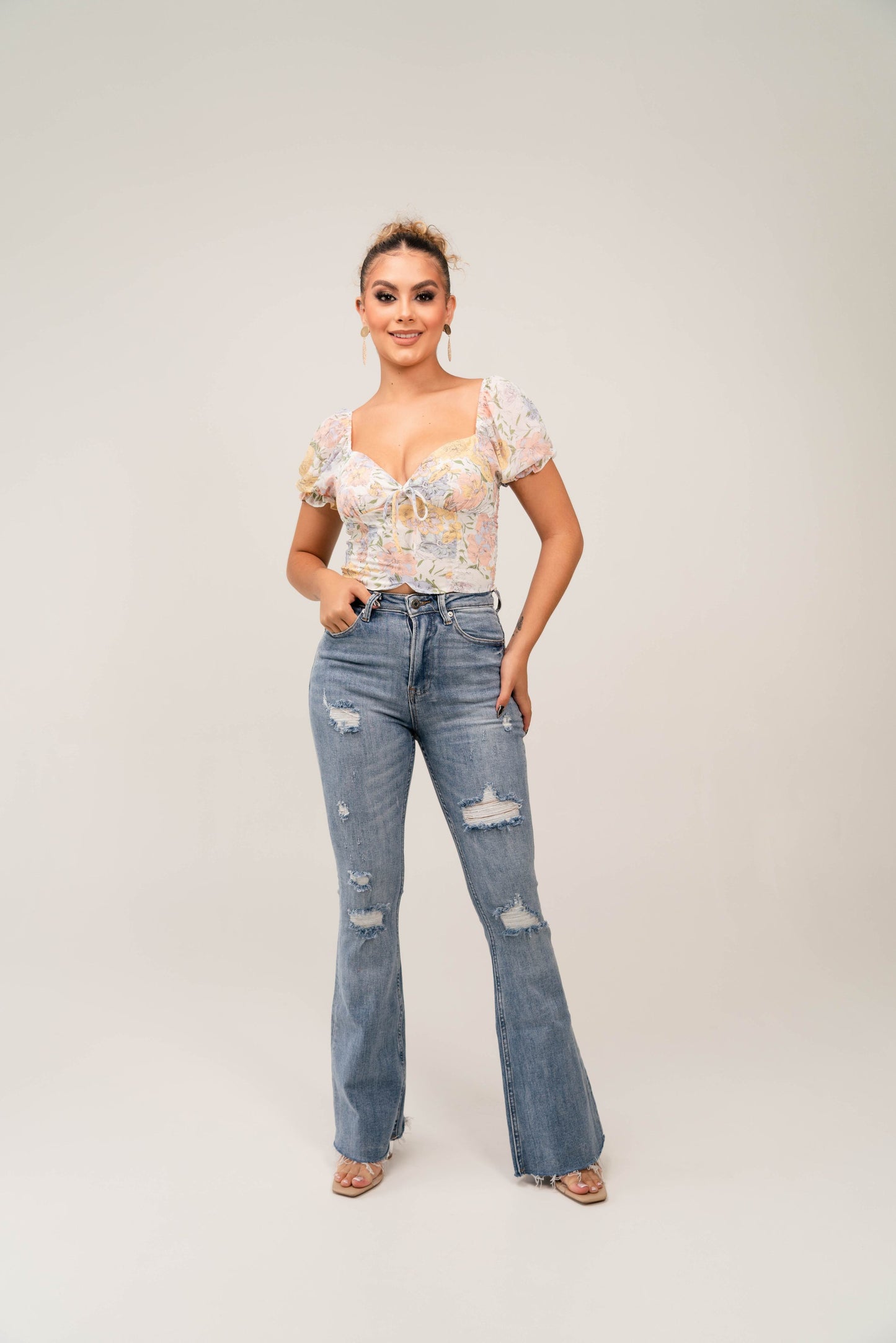 Pantalon Mezclilla Campana