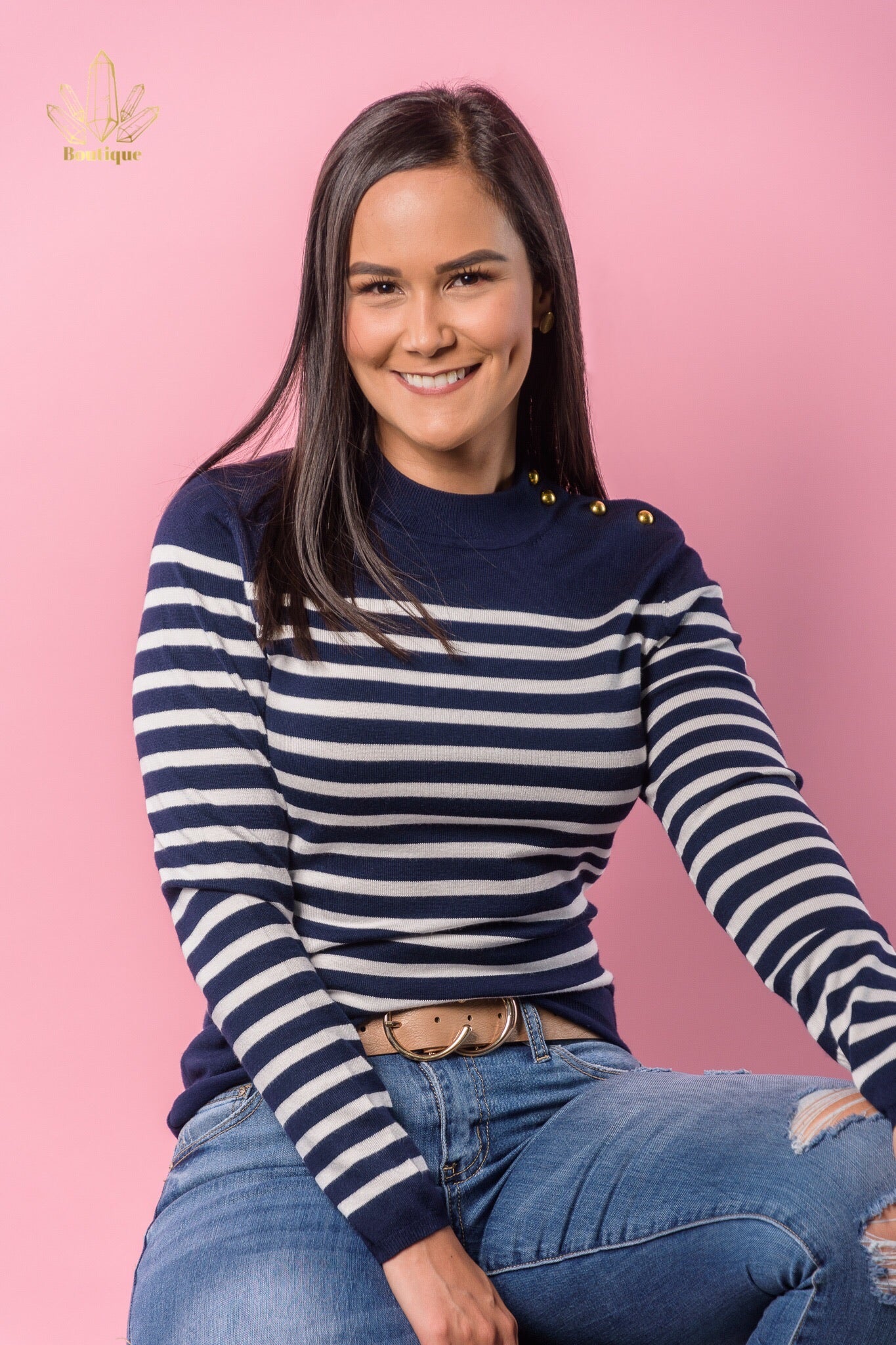 Sweater Rayas Blancas
