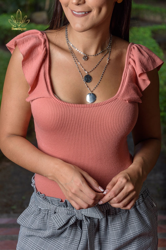 Bodysuit Palo Rosa Tirantes