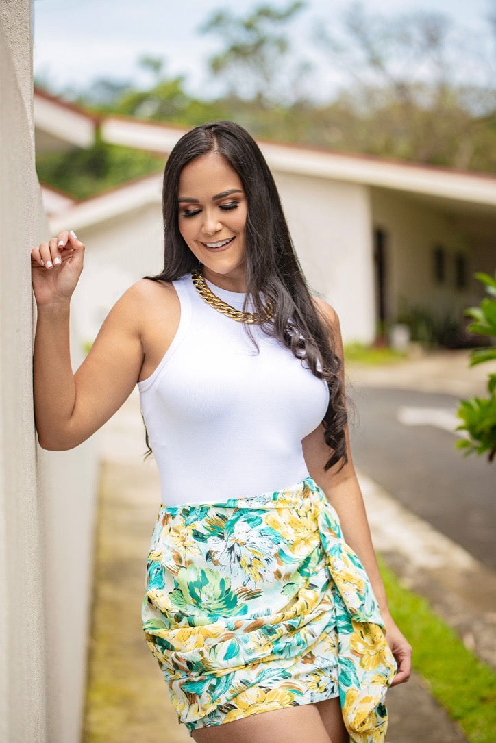 Falda Estampada Corta