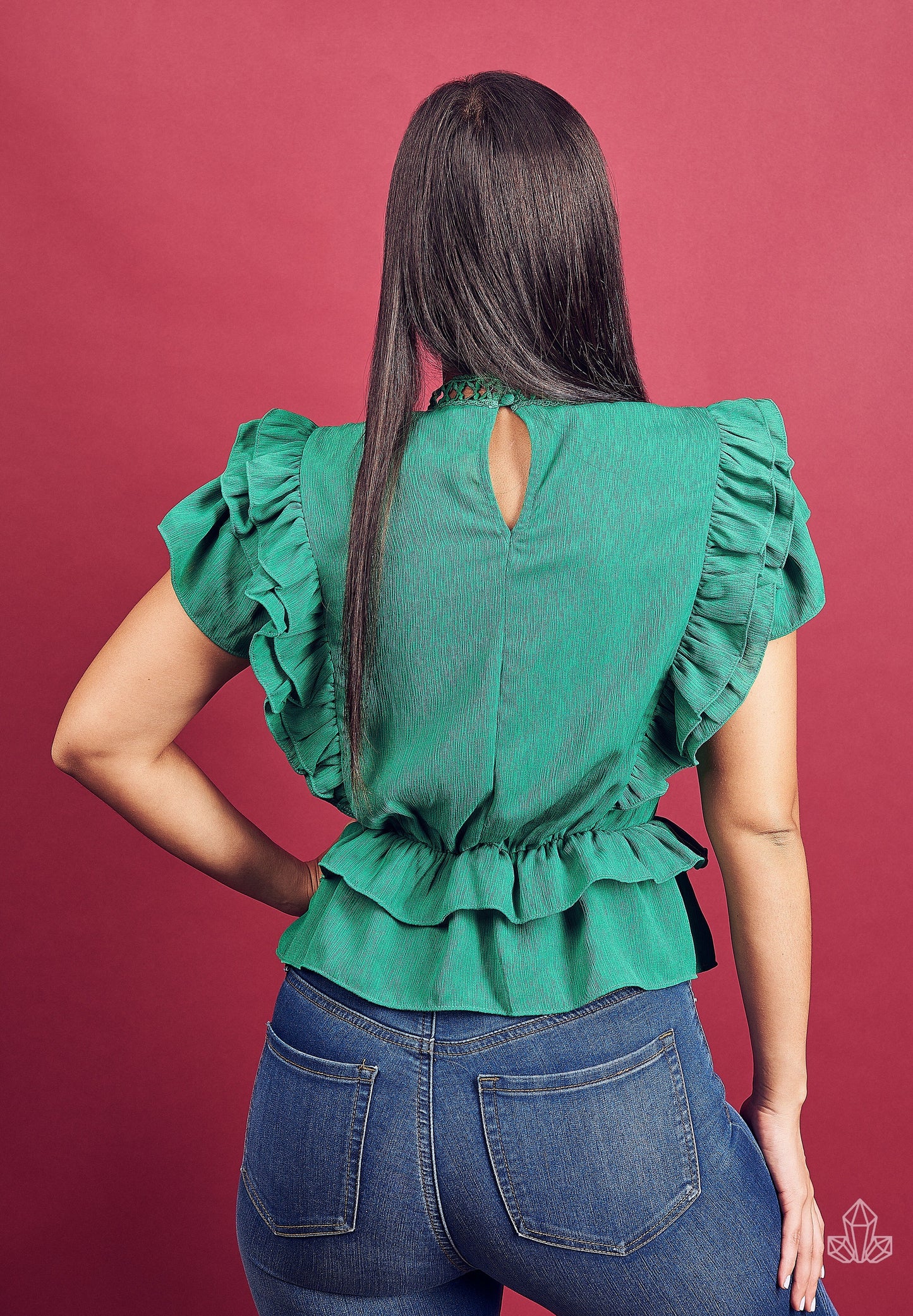 Blusa Verde Vuelos