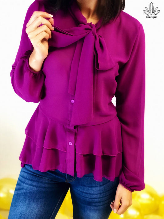 Blusa Manga Larga Purpura