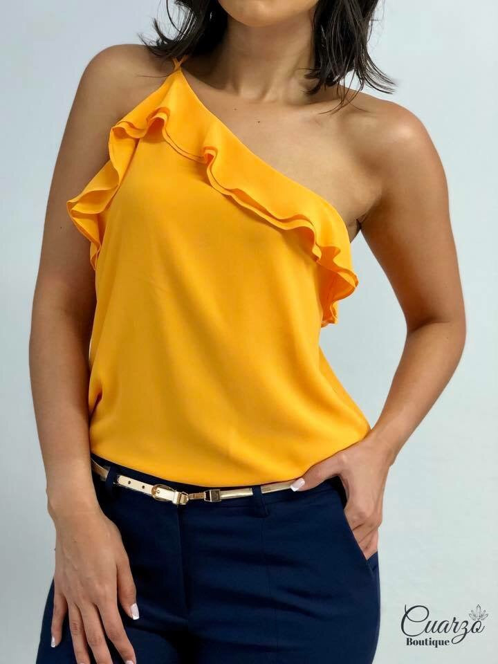 Blusa Naranja Tirantes