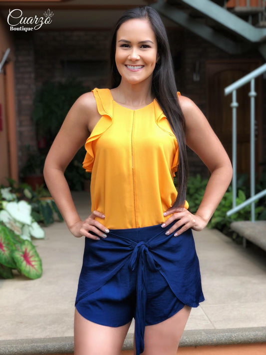 Short Azul Lazo Frente