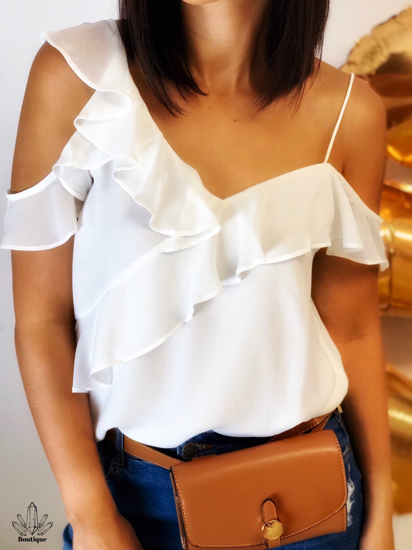 Blusa Blanca Vuelos