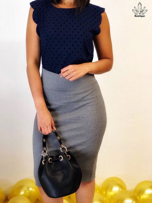 Blusa Puntos Negros Sin Mangas