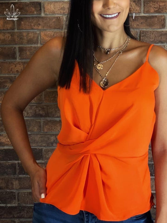 Blusa Naranja Dobles Frente