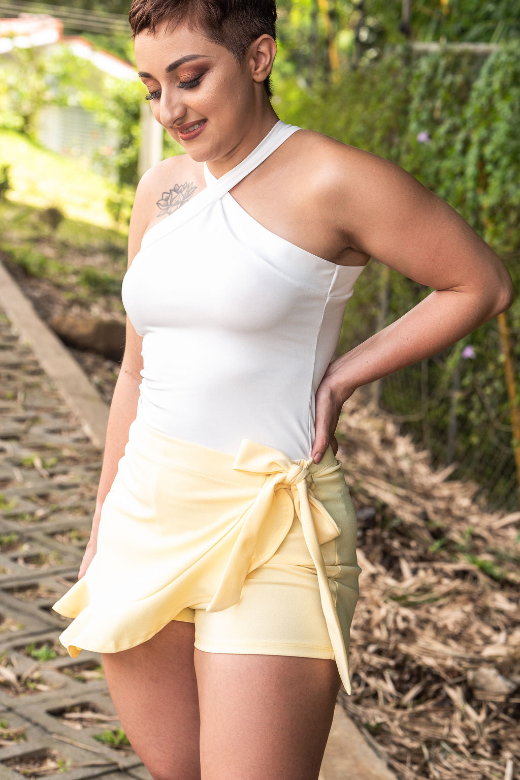 Falda Short Lazo