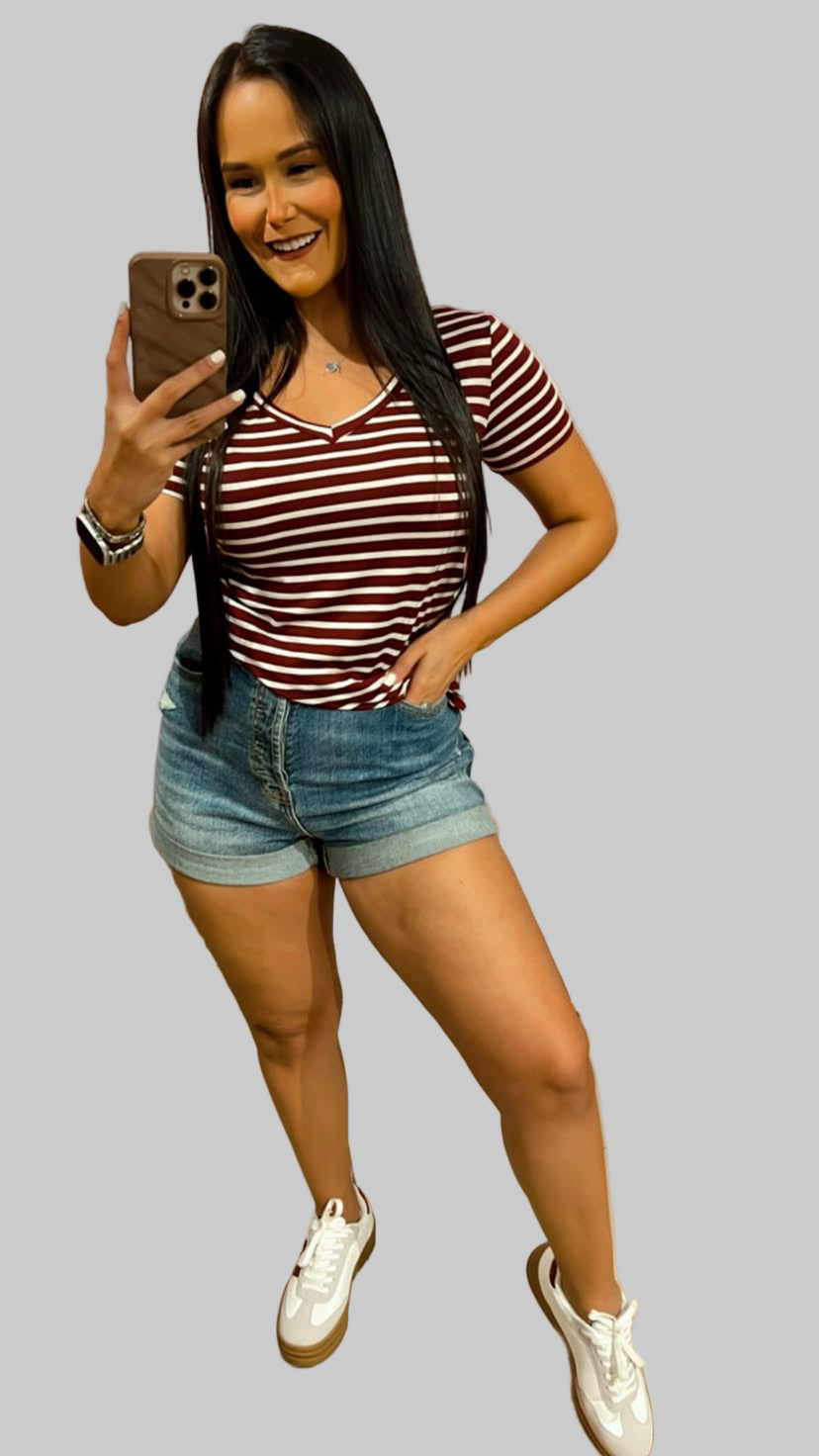 Blusa Rayas Blancas