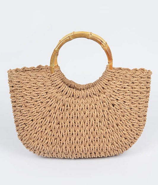 Bolso Beige Rafia