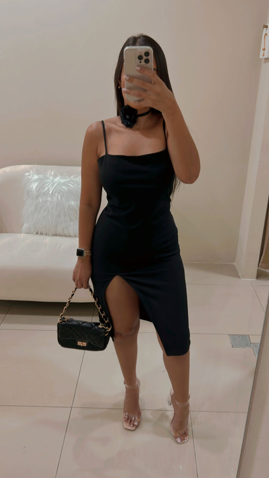 Vestido Negro Tirantes