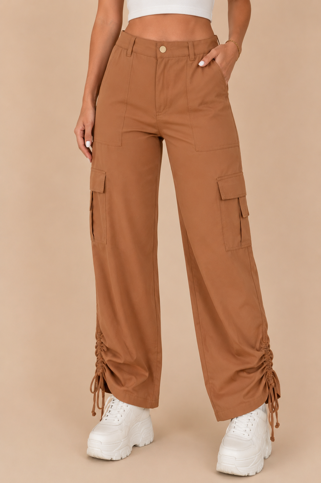 Pantalon Camel Cargo