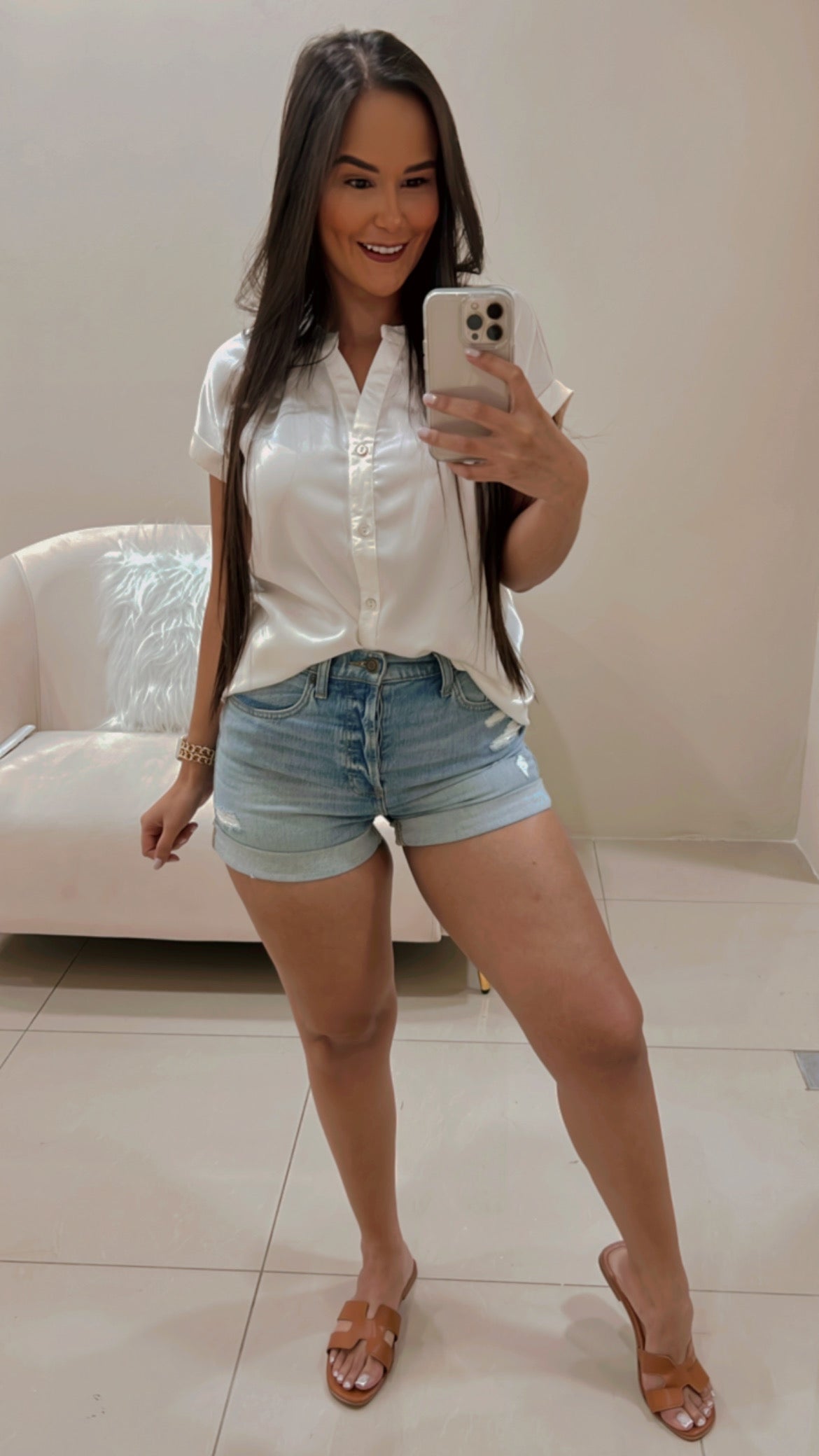 Camisera Champagne Manga Corta
