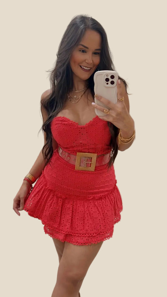 Conjunto Rojo Falda