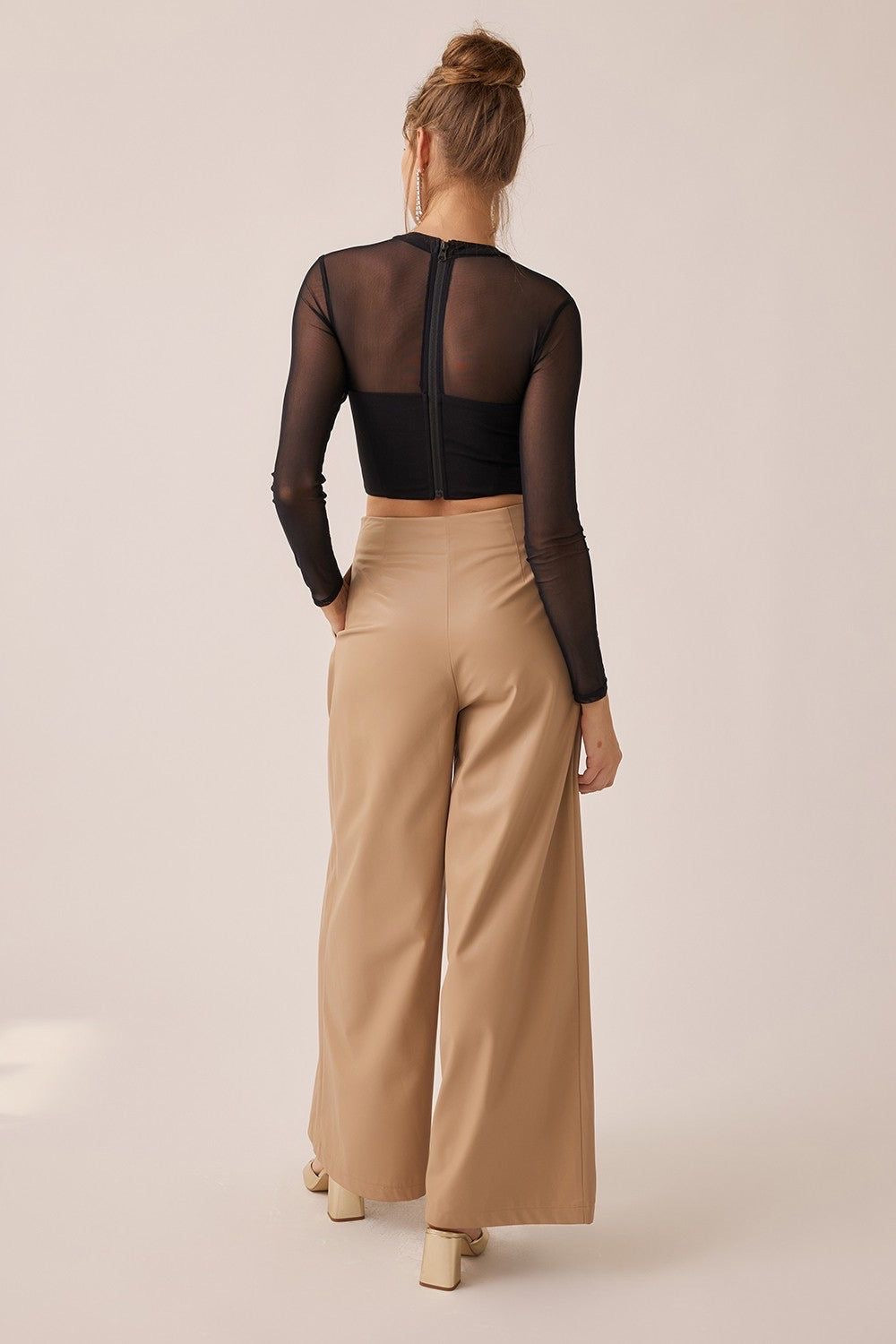 Culotte Beige Cuerina