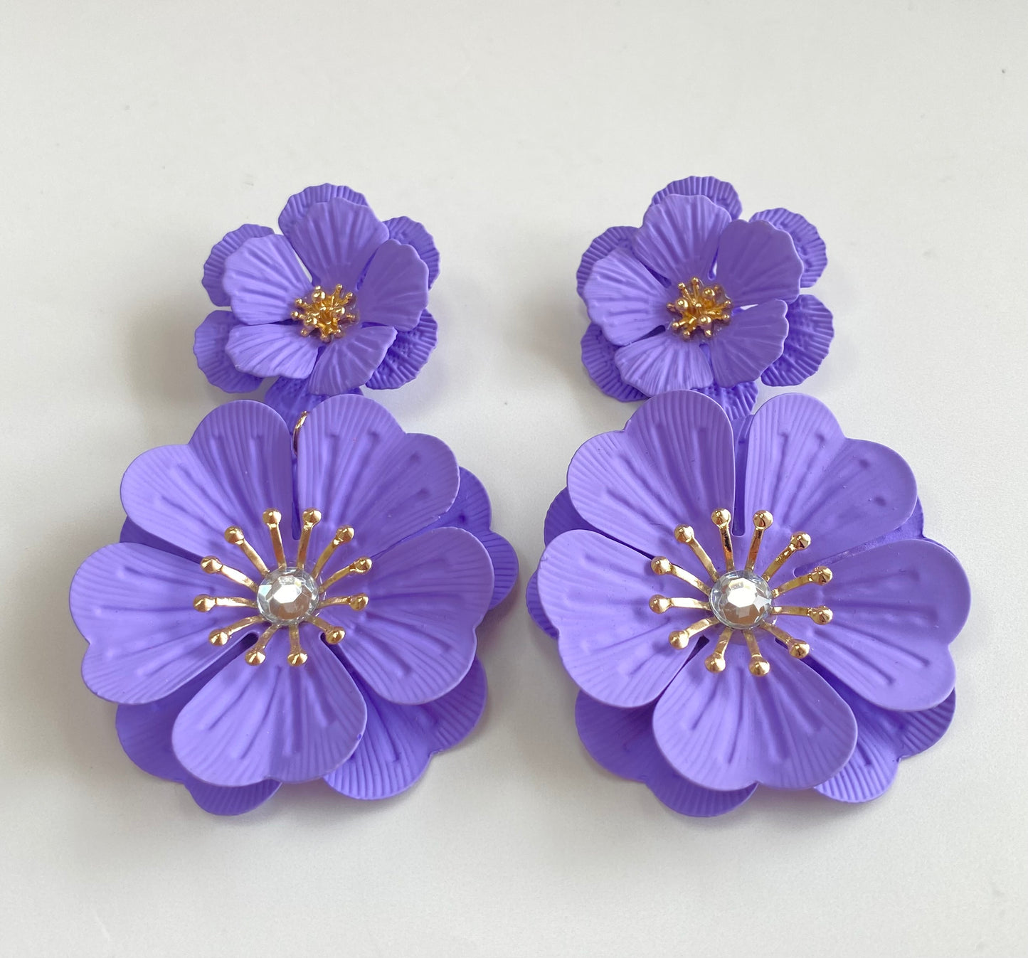 Aretes Lavanda Flor