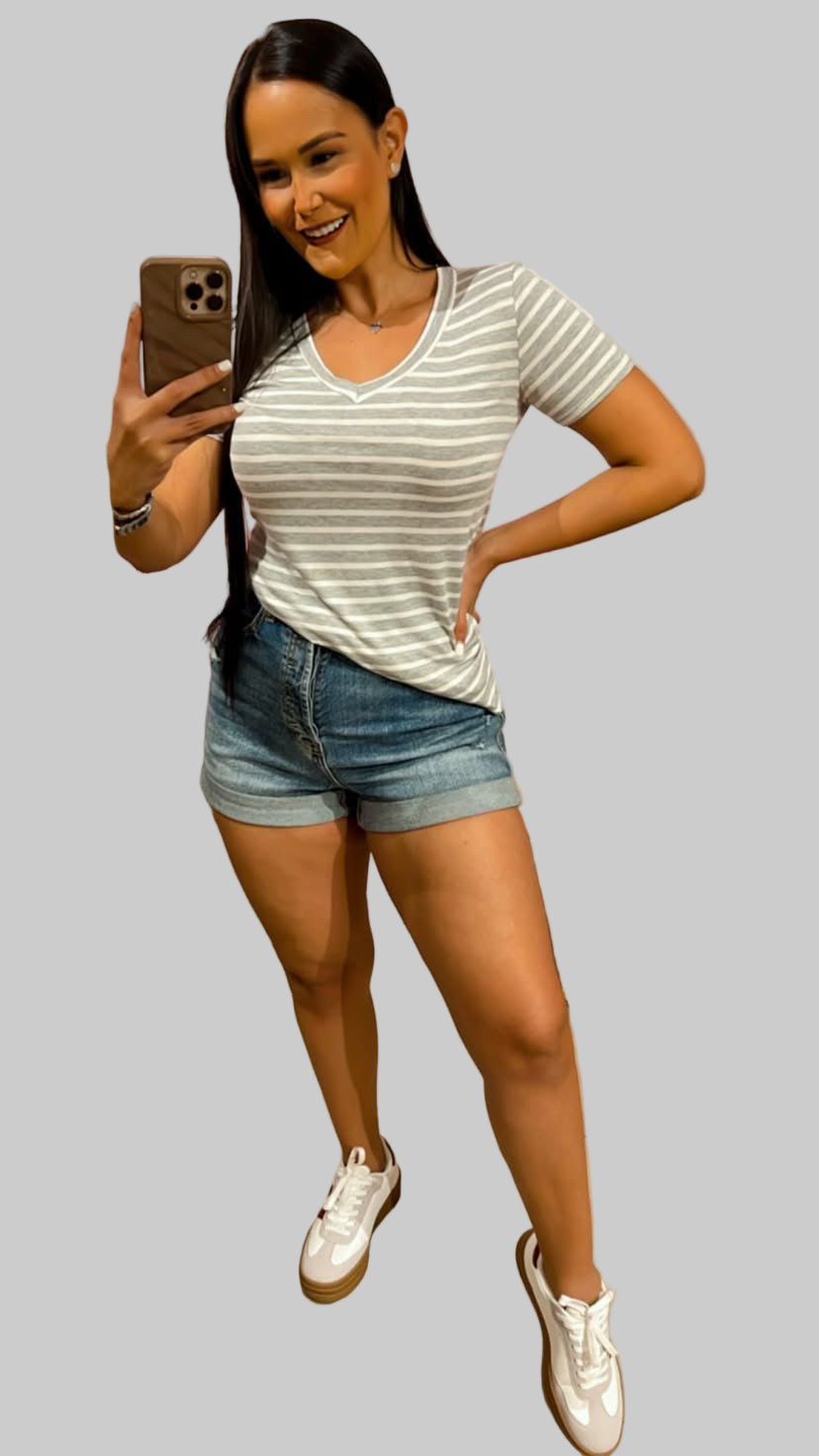 Blusa Rayas Blancas