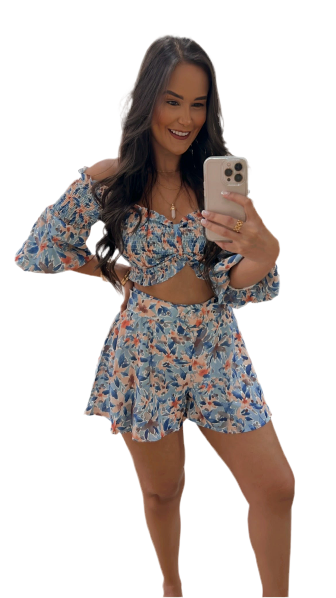 Conjunto Short Floreado