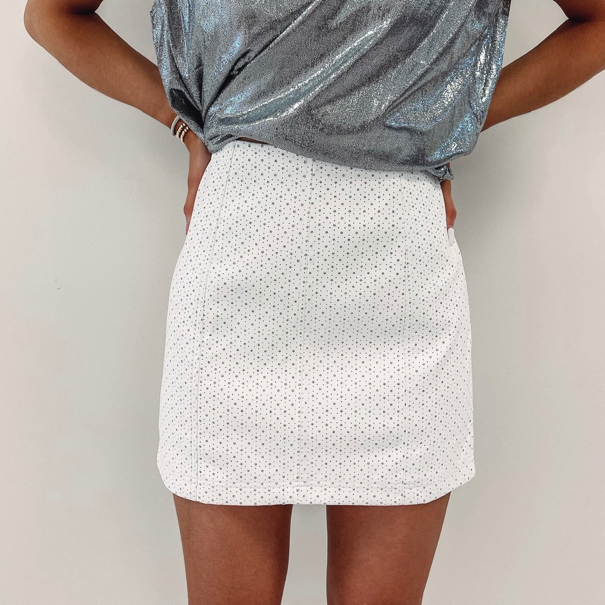 Falda Blanca Estrellas