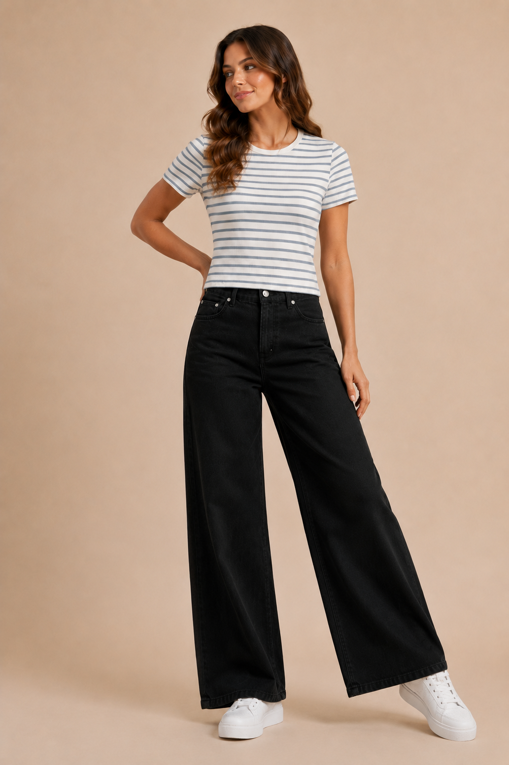 Blusa Blanca Rayas