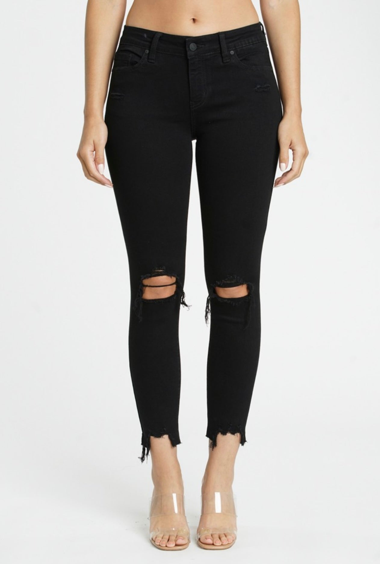 Pantalon Negro Huecos