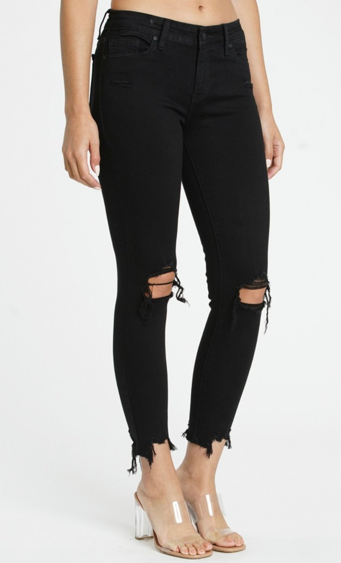 Pantalon Negro Huecos