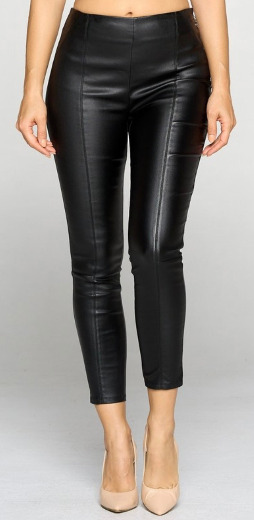 Leggins Negra Cuerina