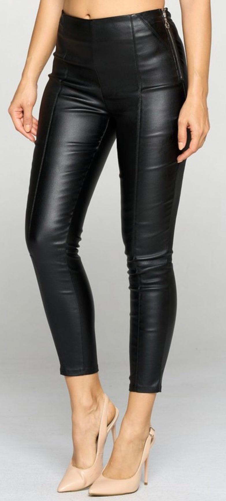 Leggins Negra Cuerina