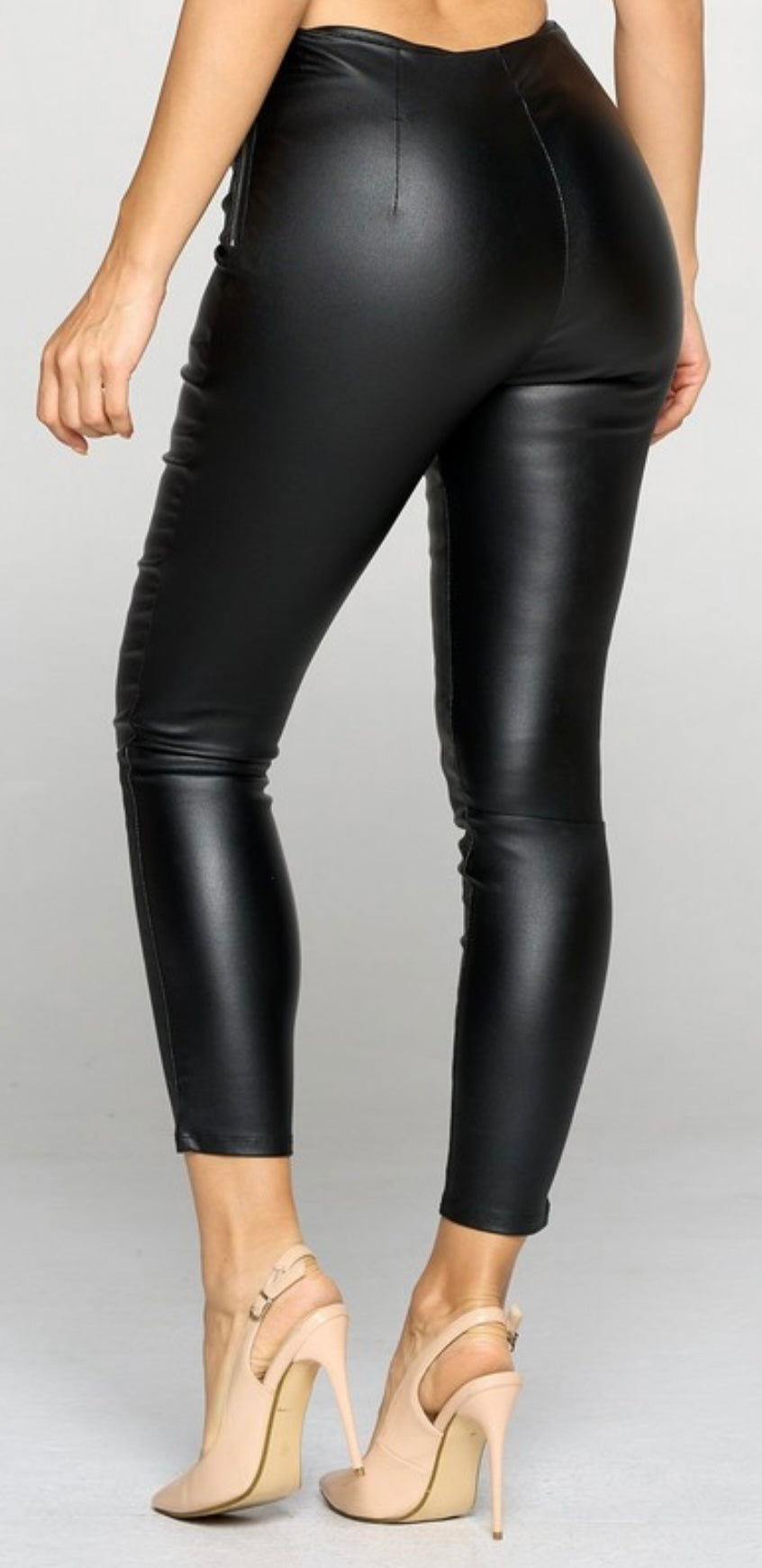 Leggins Negra Cuerina