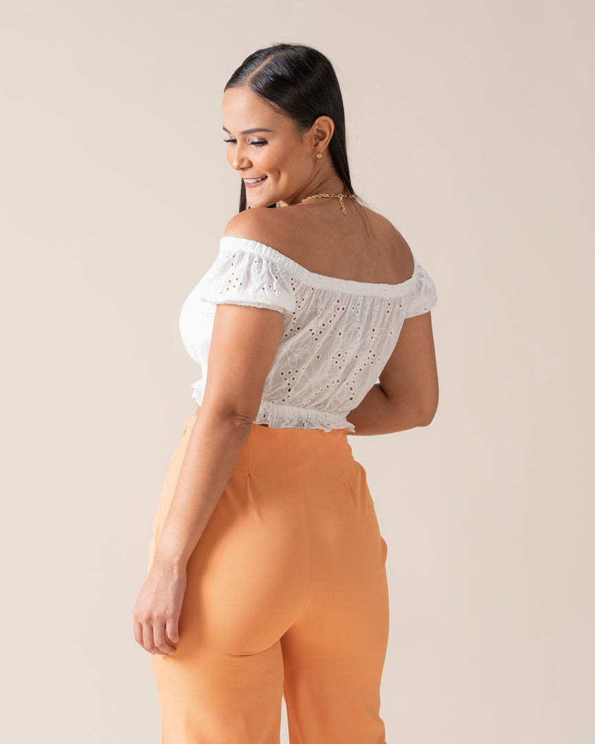 Blusa Blanca Librete