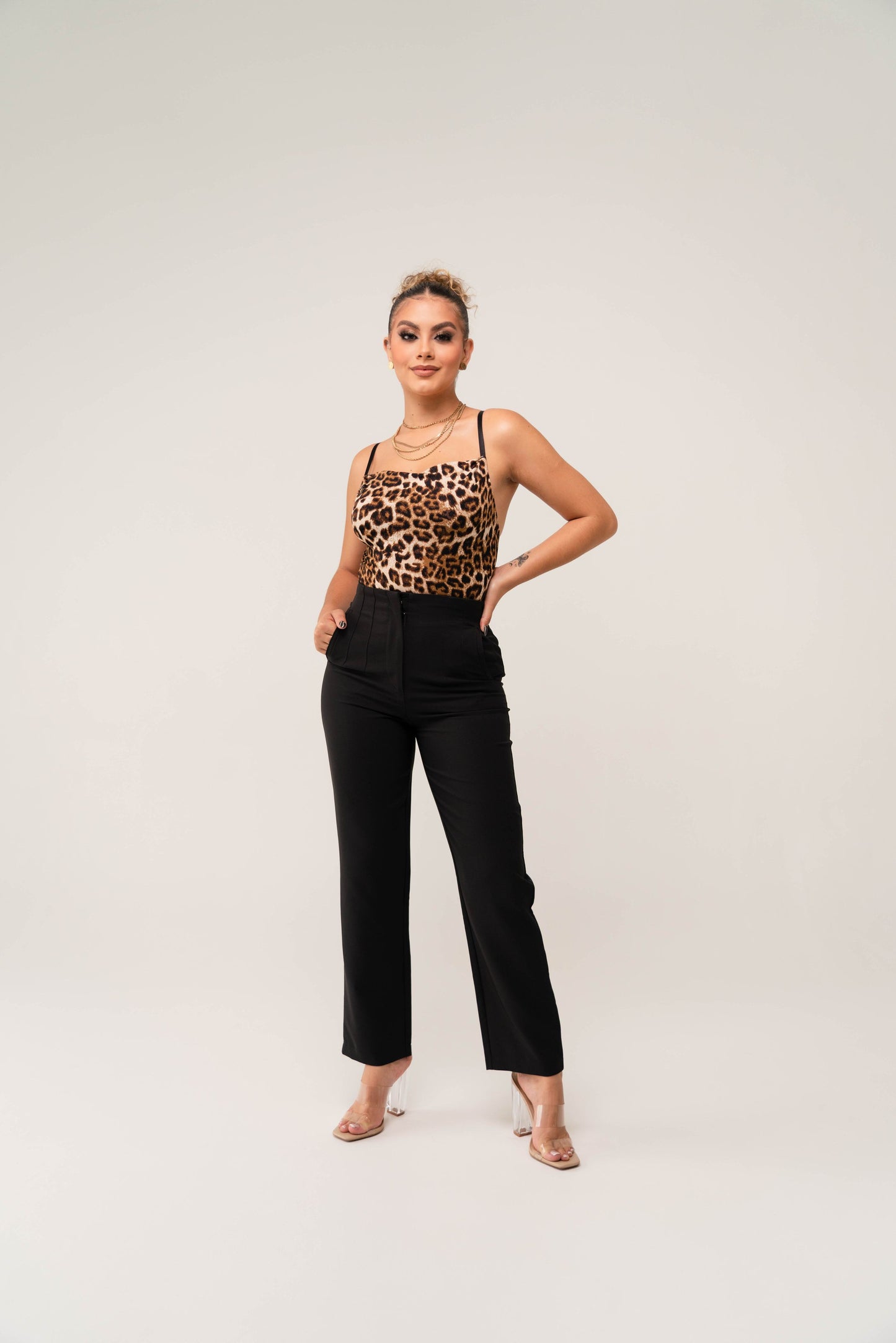 Bodysuit Leopardo Tirantes