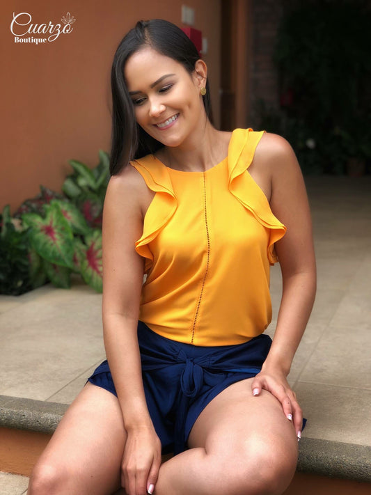 Blusa Naranja Vuelos