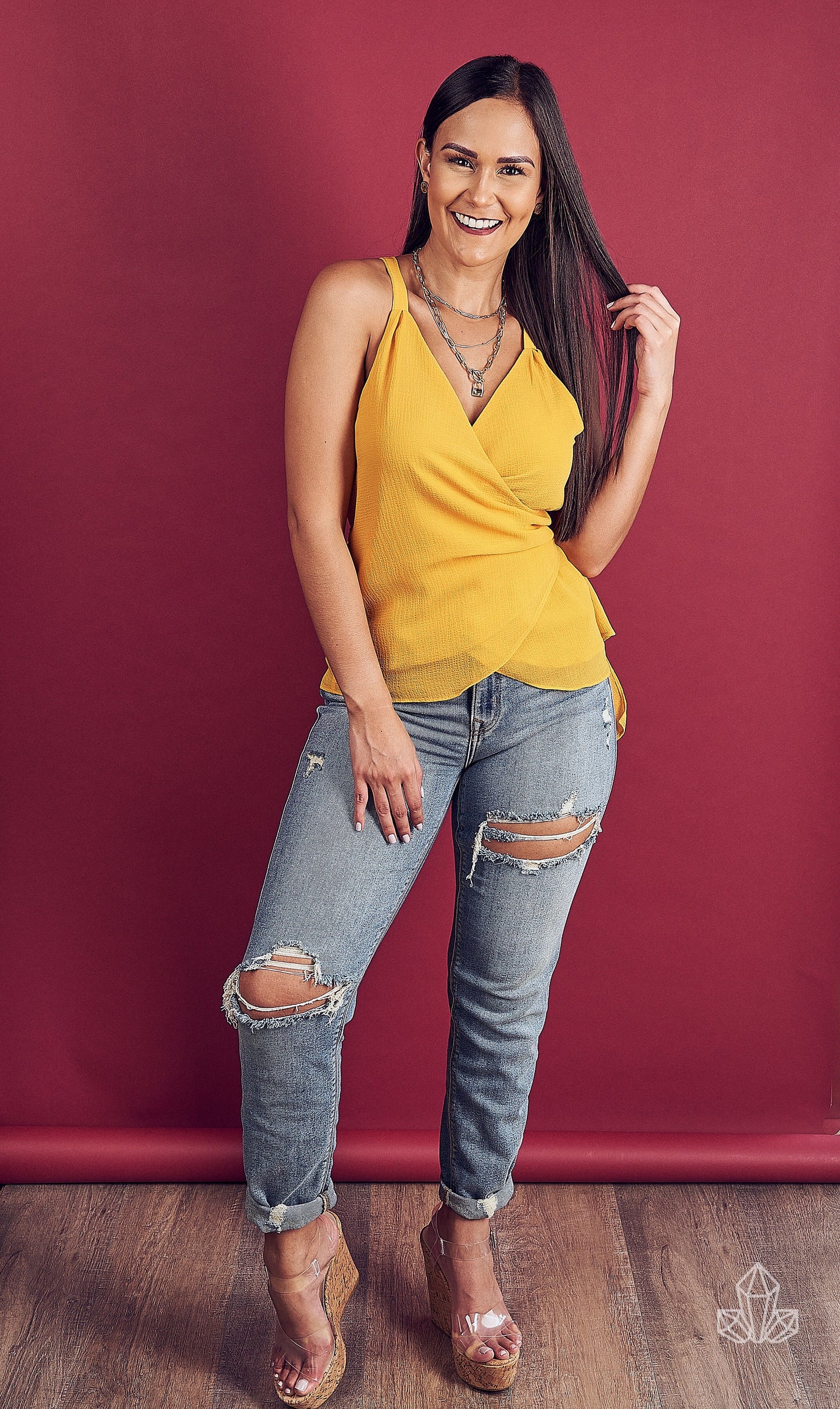 Blusa Mostaza Tirantes
