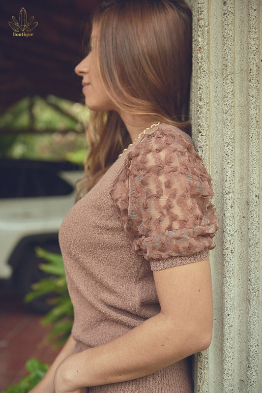 Blusa Manga Corta Transparentes