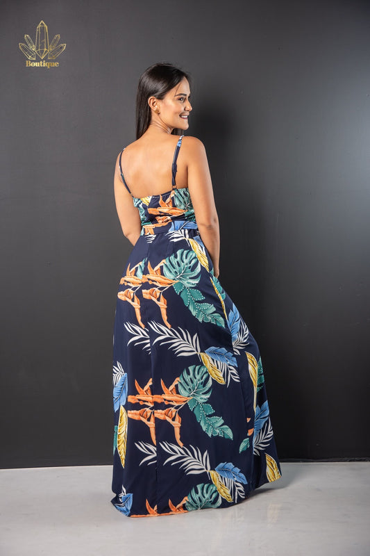 Vestido Floreado Largo