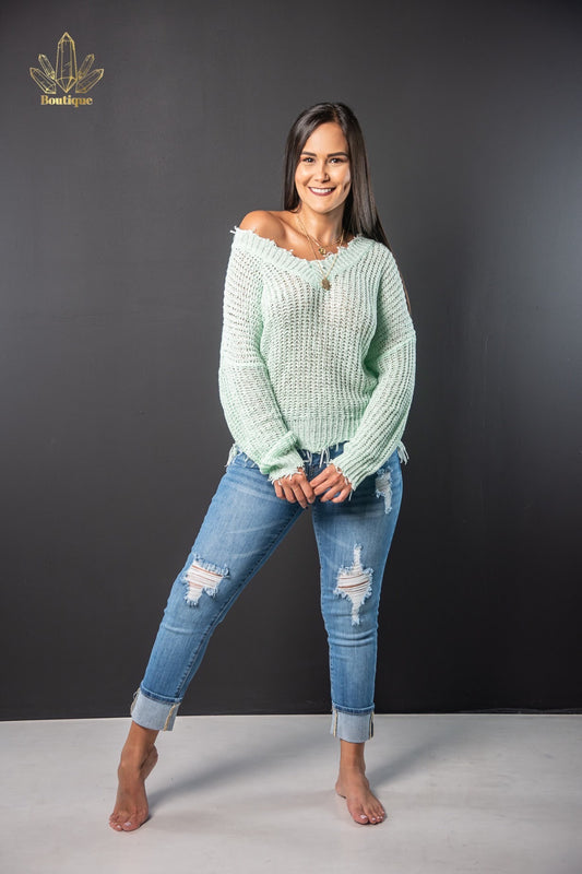 Pantalon Boyfriend Mezclilla