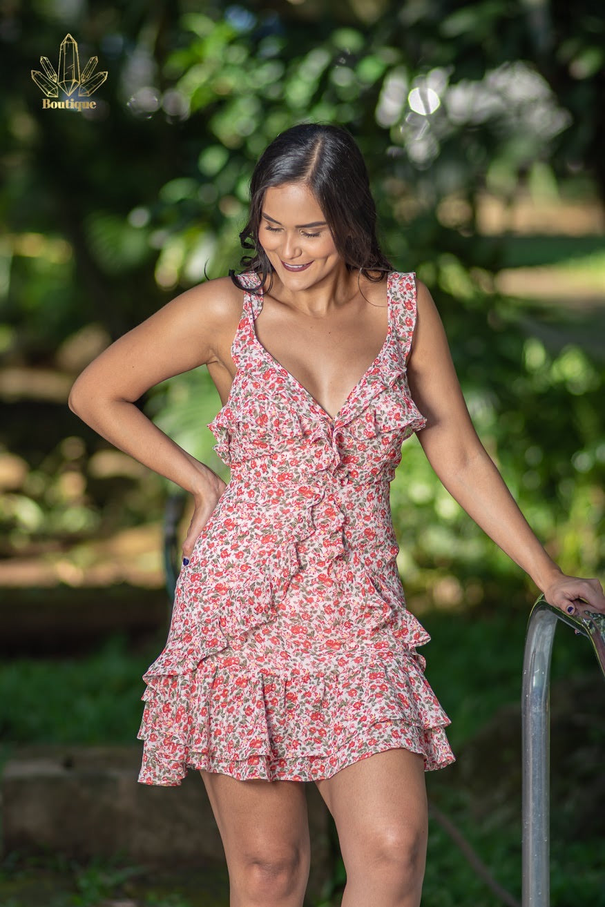 Vestido Rosa Flores