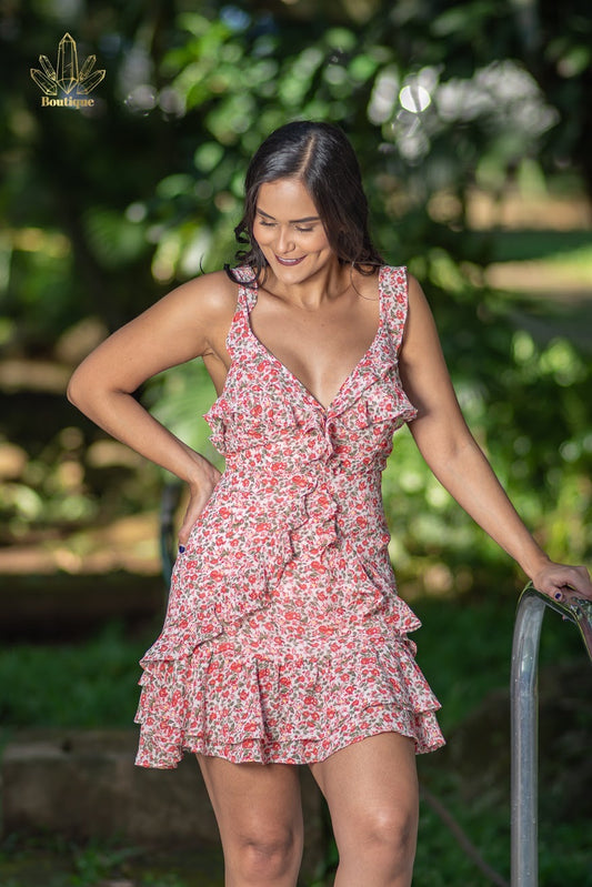 Vestido Rosa Flores