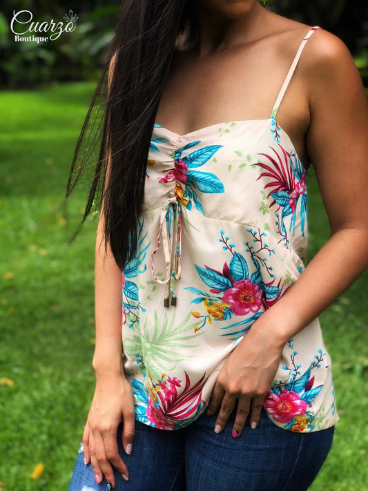 Blusa Tirantes Floreada