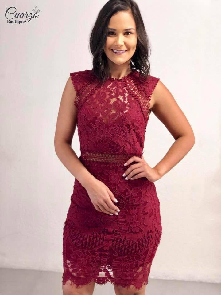 Vestido Vino Corto