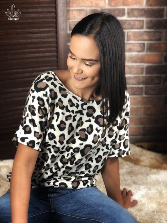 Blusa Leopardo Dobles Espalda